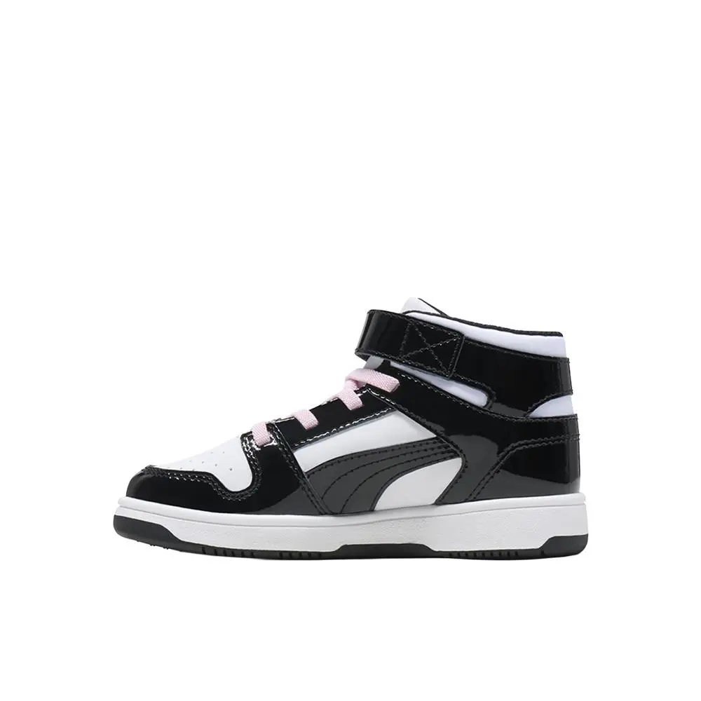 Puma shoes - PUMA Rebound Layup Shine V Slip On  Toddler - 40187301 - Black, White 9