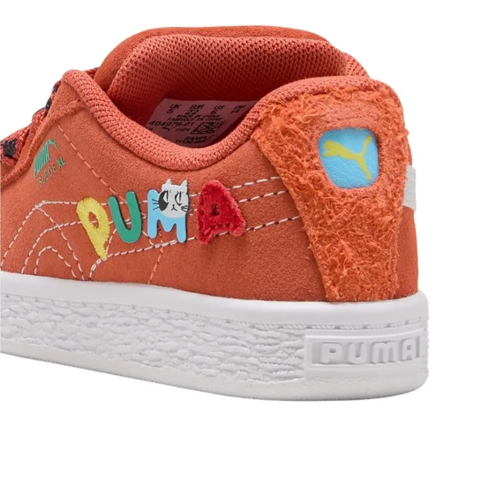 Puma shoes - PUMA Suede Xl Sporty Cats Lace Up  Toddler - 40497601 - Orange 13