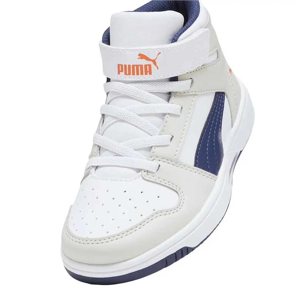 Puma shoes - PUMA Rebound Layup Sl V Slip On  Toddler - 37048823 - Grey, White 4