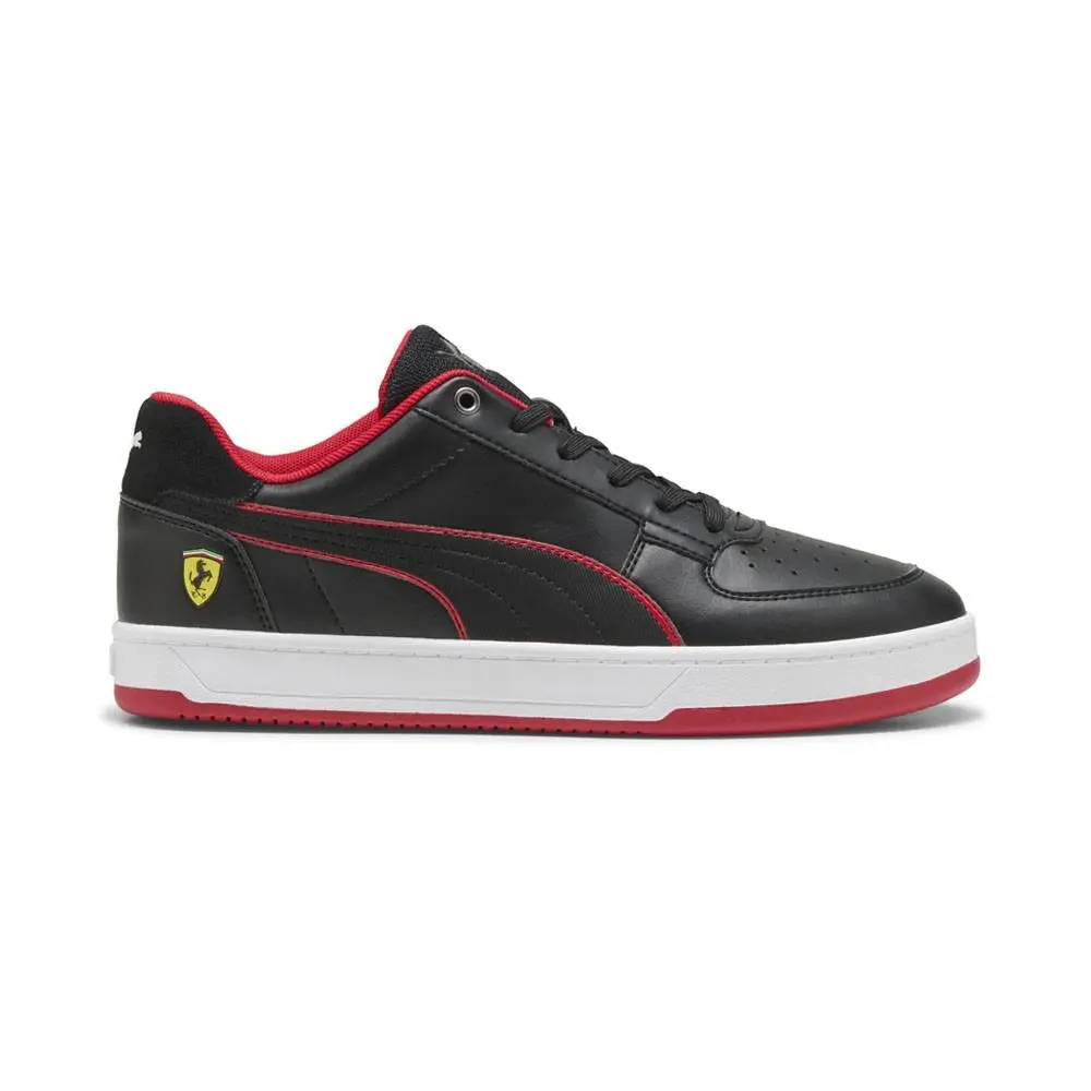Puma Scuderia Ferrari X Caven 2.0 Lace Up Mens Black Sneakers Casual Shoes 3089 - Black