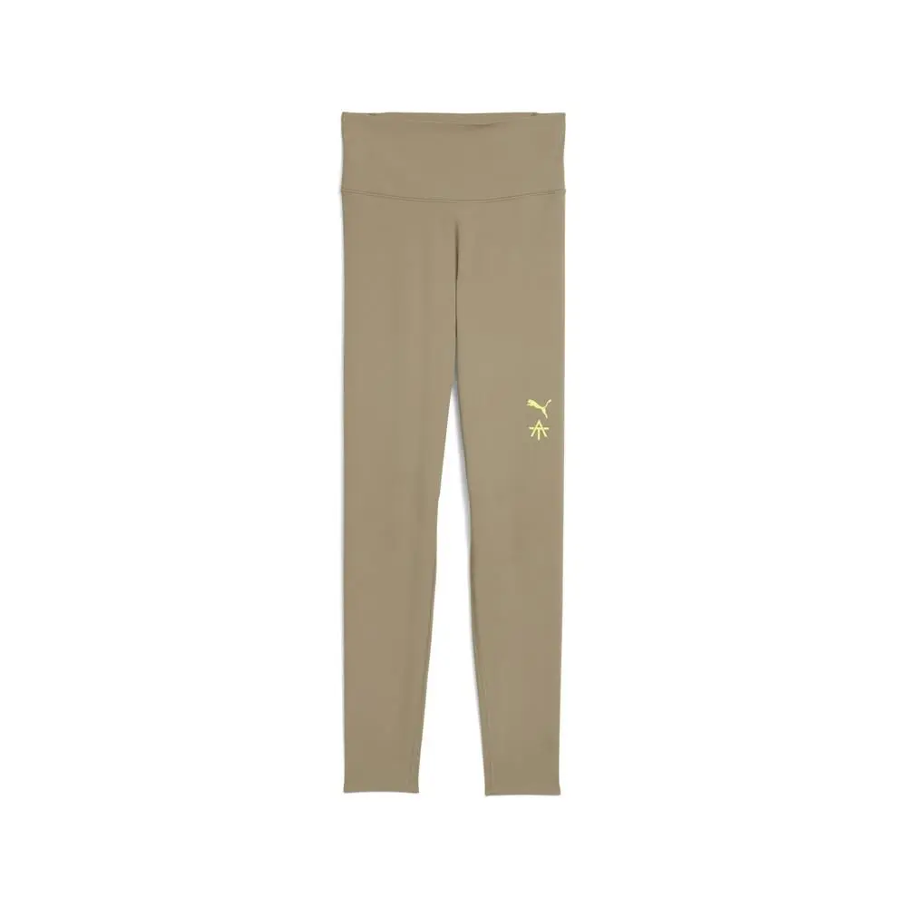 Puma X Alex Toussaint Shapeluxe High Waist 78 Athletic Leggings Womens Brown At