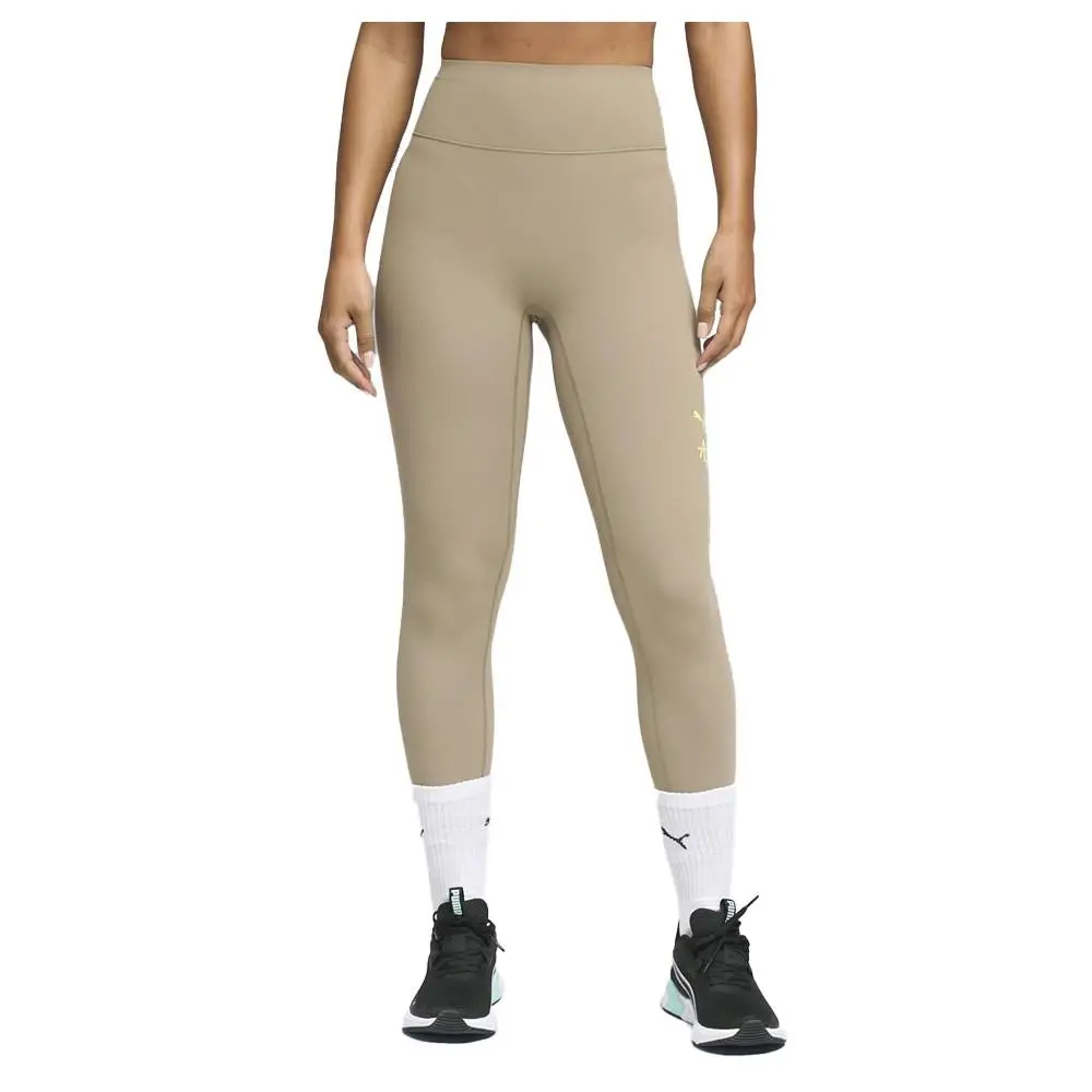Puma clothing - PUMA  X Alex Toussaint Shapeluxe High Waist 78 Athletic Leggings - 52793620 - Brown 3