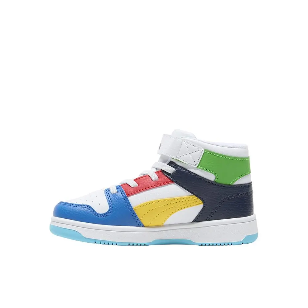 Puma shoes - PUMA Rebound Layup High Top  Toddler - 40306305 - White, Yellow 1