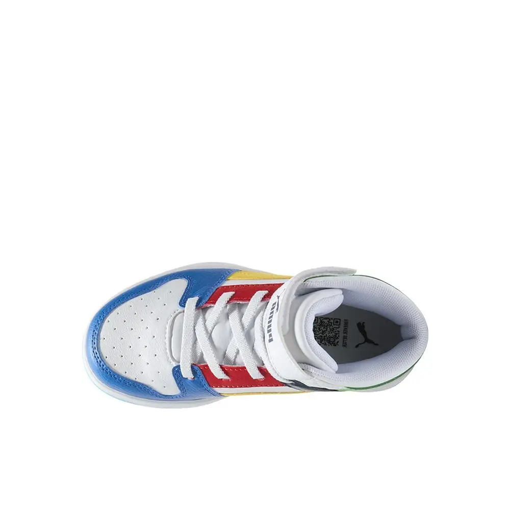 Puma shoes - PUMA Rebound Layup High Top  Toddler - 40306305 - White, Yellow 10