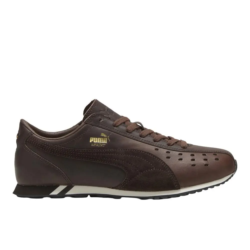 Puma shoes - PUMA Sprint Premium Lace Up - 40508402 - Brown 7