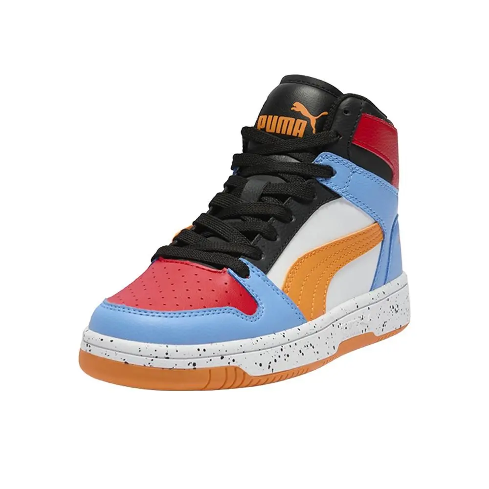 Puma shoes - PUMA Rebound Layup Sl Light Speckle Lace Up  Youth - 39761902 - Blue, White 0
