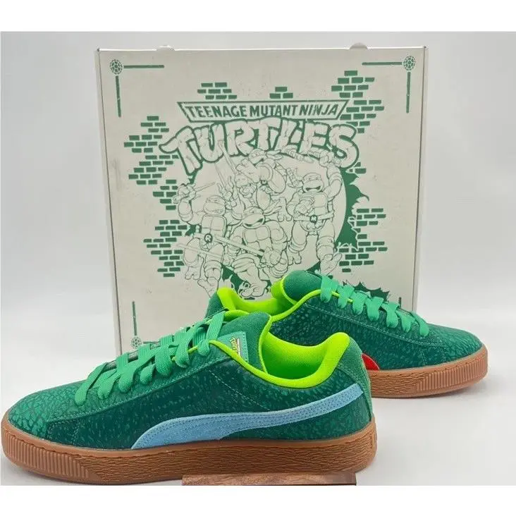 Puma shoes - PUMA Suede - Suede - 401304-01 - Green 3