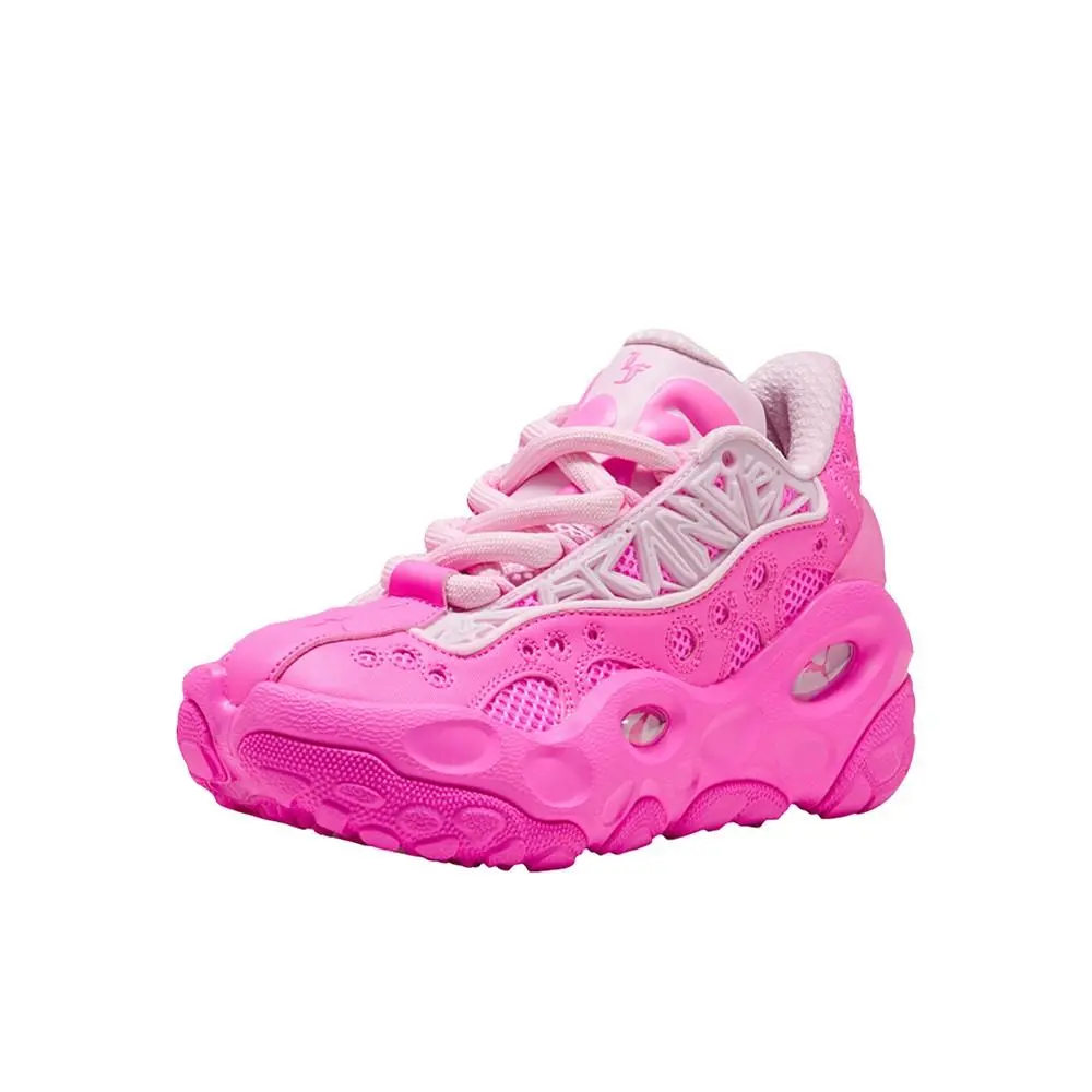 Puma shoes - PUMA La Francé Rnr Lace Up  Youth - 31228201 - Pink 8