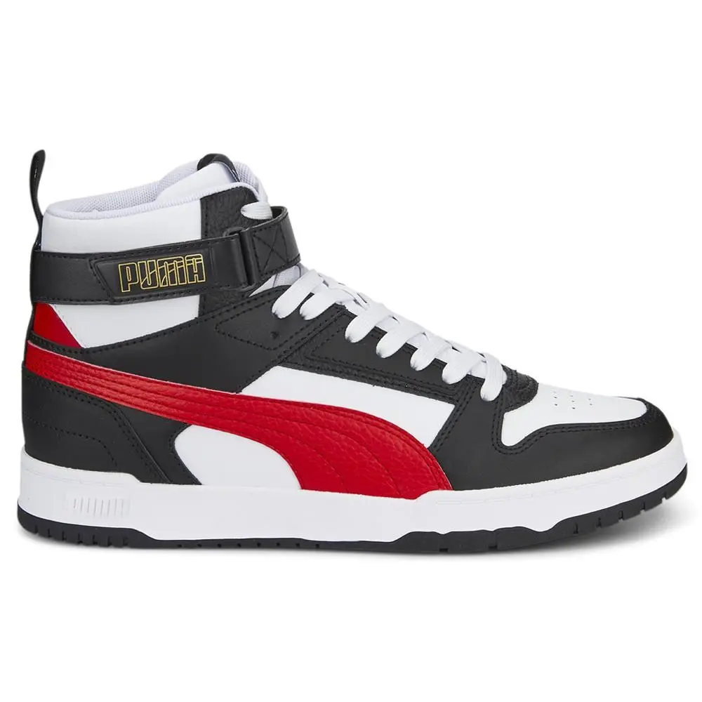 Puma Rbd Game High Top Mens Black White Sneakers Casual Shoes 38583905