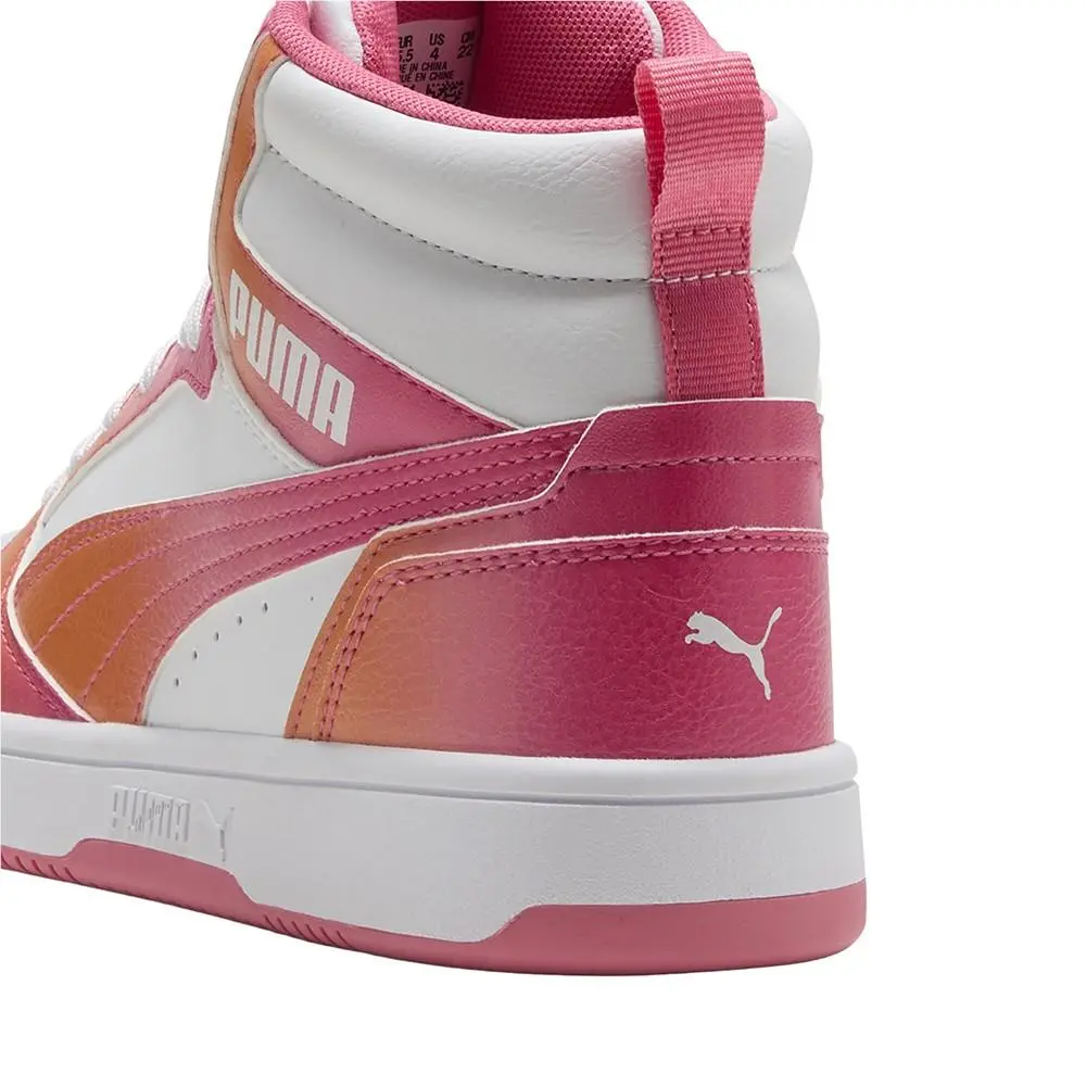 Puma shoes - PUMA Rebound V6 Fade High Top  Youth - 40802601 - Pink, White 13