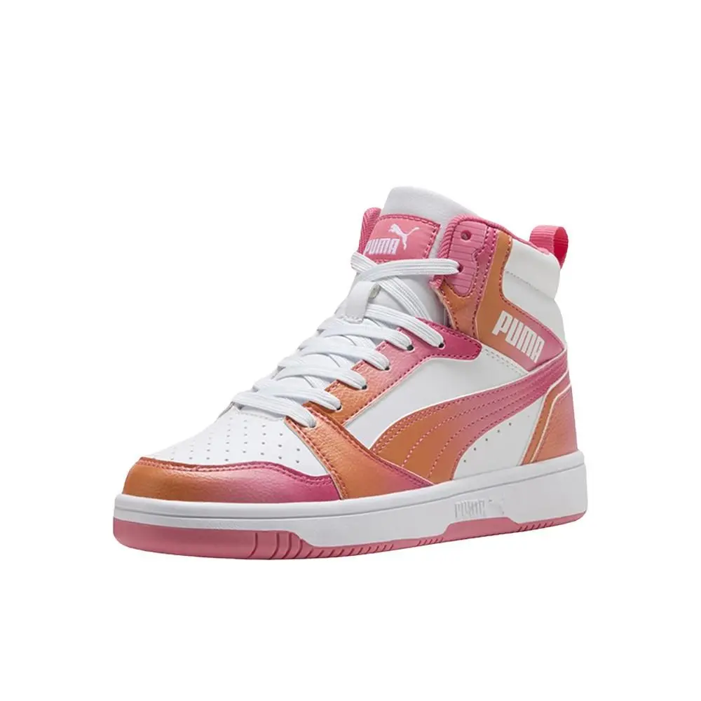 Puma shoes - PUMA Rebound V6 Fade High Top  Youth - 40802601 - Pink, White 8
