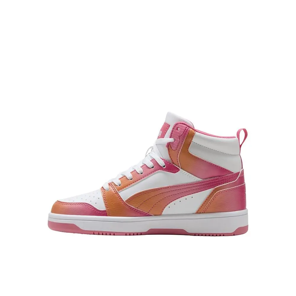 Puma shoes - PUMA Rebound V6 Fade High Top  Youth - 40802601 - Pink, White 9