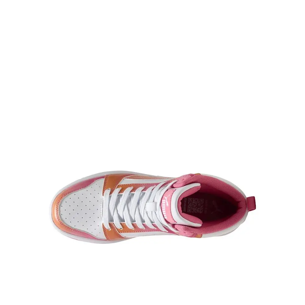 Puma shoes - PUMA Rebound V6 Fade High Top  Youth - 40802601 - Pink, White 10