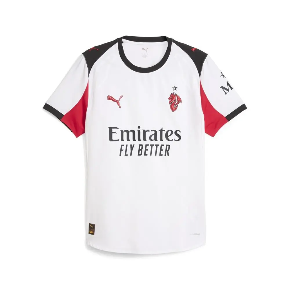 Puma clothing - PUMA Ac Milan Crew Neck Short Sleeve Soccer Away Jersey Authentic - 77997002 - White 4
