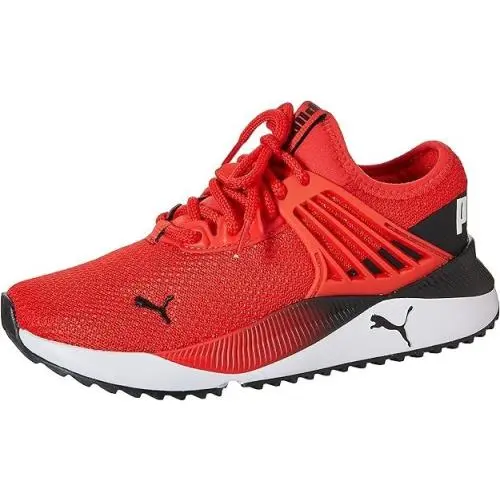 Puma Pacer Future Classic Lace Up Sneakers Casual Shoes Black - Red/black