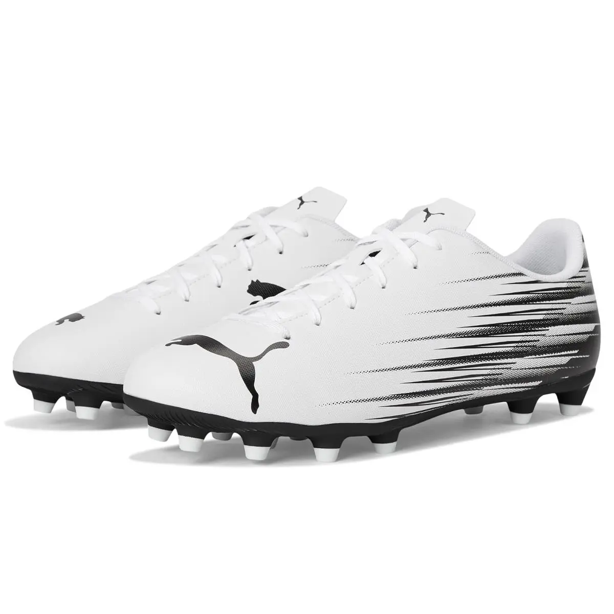 Man`s Shoes  Attacanto II Firm Artificial Ground Soccer Cleats White/Black by Puma