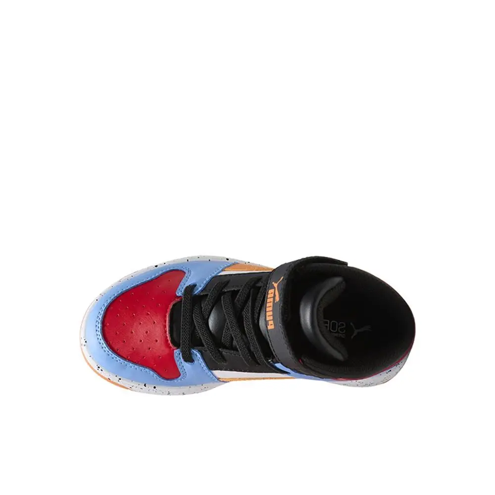 Puma shoes - PUMA Rebound Layup Sl Light Speckle Slip On  Toddler - 39762002 - Blue, Orange, White 10