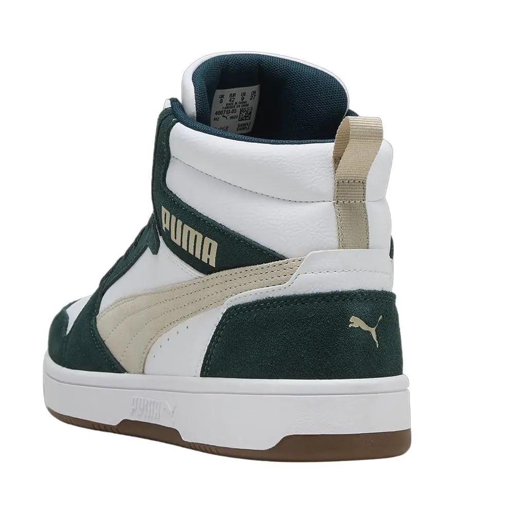 Puma shoes - PUMA Rebound V6 Suede High Top - 40071305 - White 5