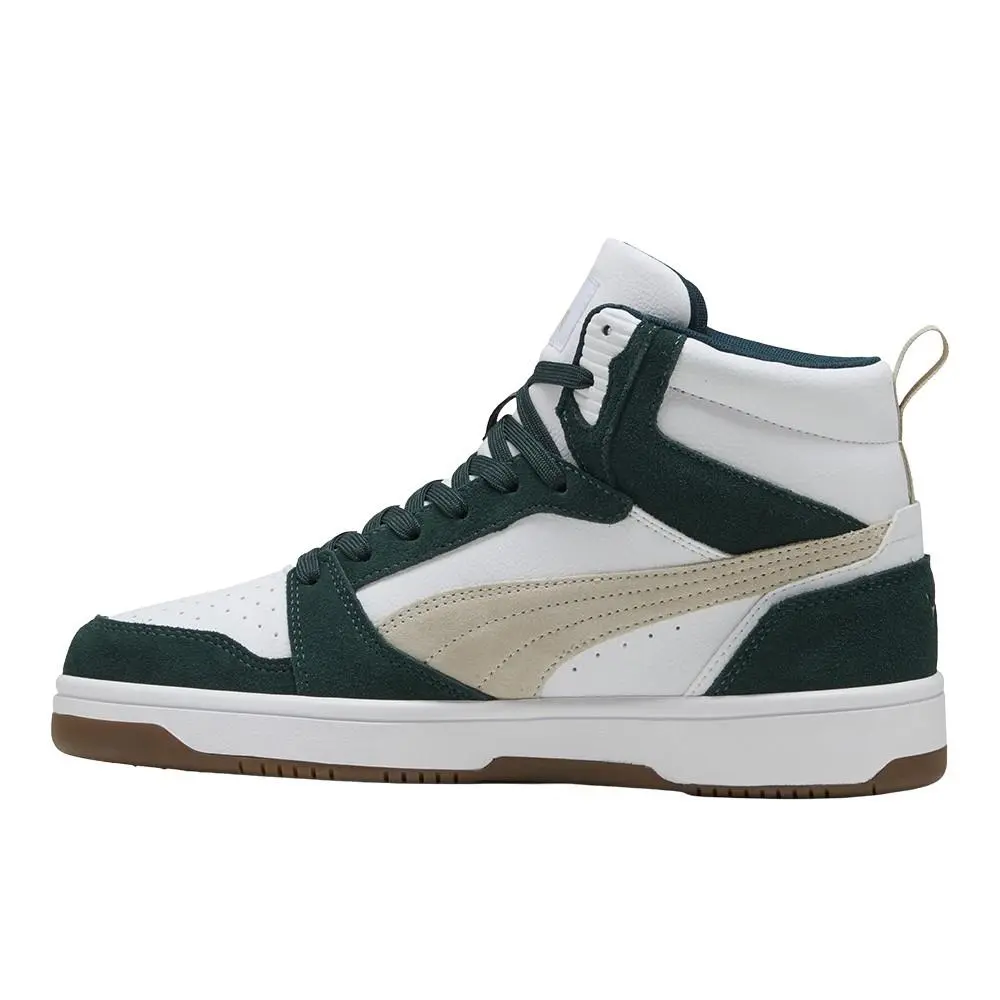 Puma shoes - PUMA Rebound V6 Suede High Top - 40071305 - White 9