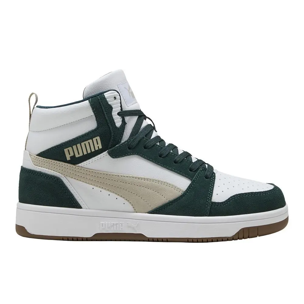 Puma shoes - PUMA Rebound V6 Suede High Top - 40071305 - White 7