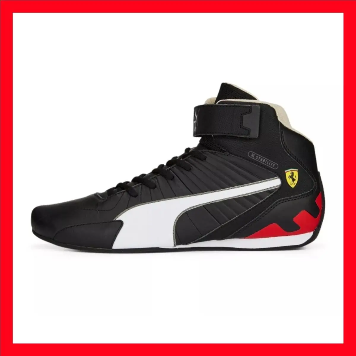Puma Ferrari Kart Cat RL Mid Shoes Carbon 307512-01 Mens Size 10.5 NO Lid
