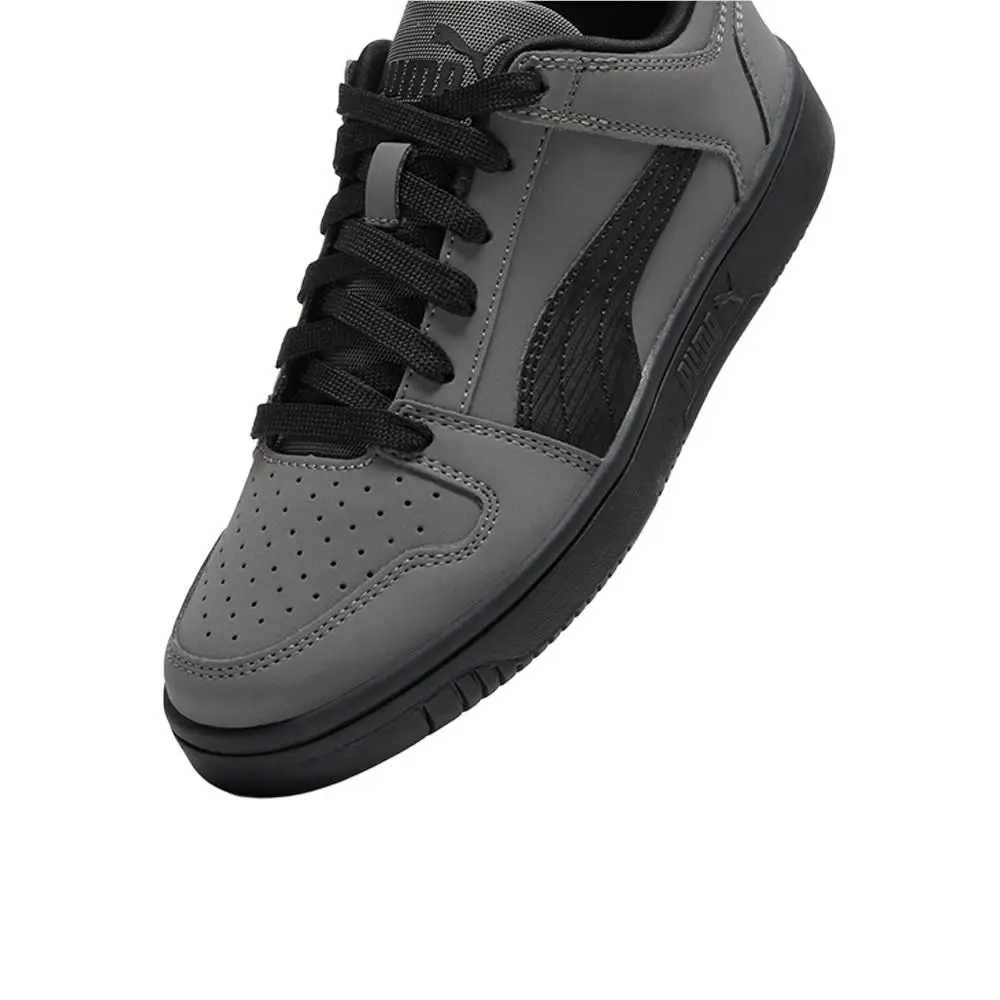 Puma shoes - PUMA Rebound Layup Lo Nubuck Lace Up  Youth - 39177202 - Grey (UPC: 198555348552) 4