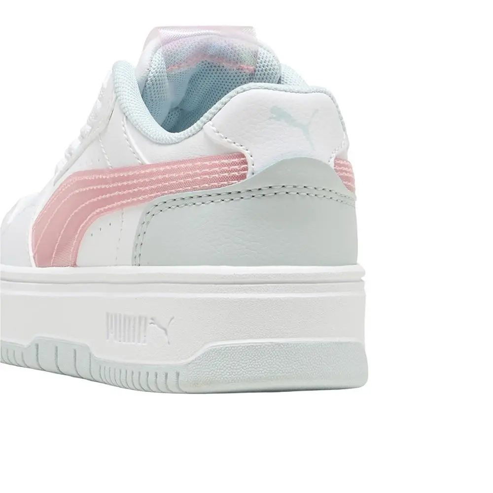 Puma shoes - PUMA Rebound Femme Space Belle Lace Up  Toddler - 40410701 - Pink, White (UPC: 198551703232) 5