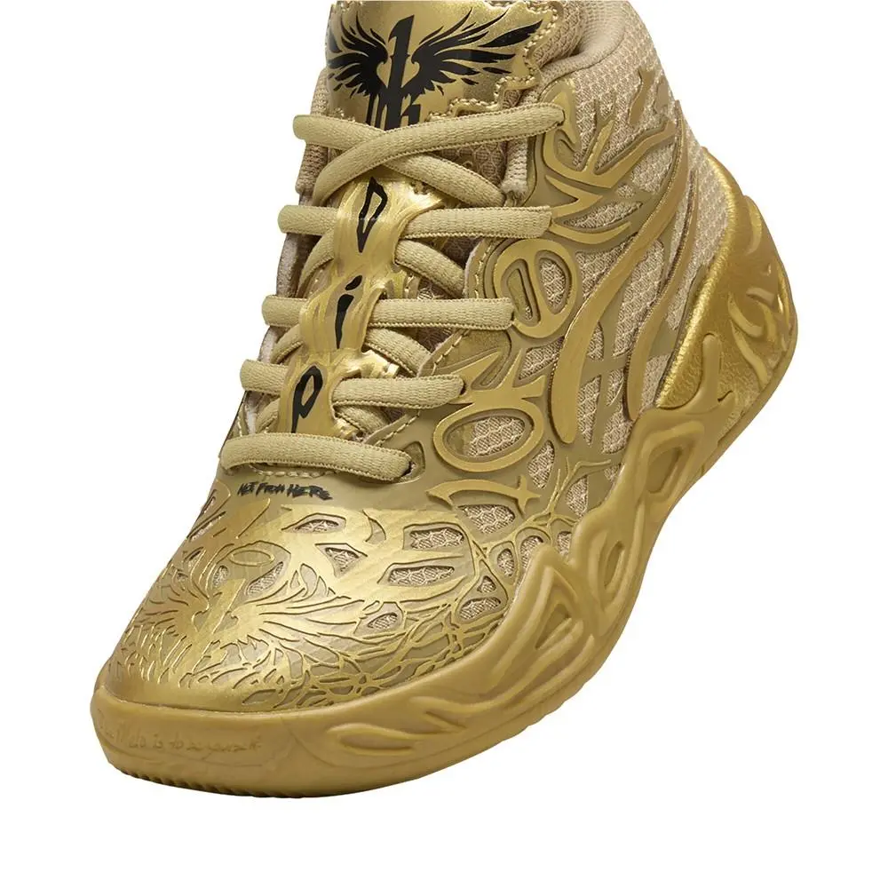 Puma shoes - PUMA  X Lamelo Ball Mb.04 Golden Basketball  Toddler - 31167501 - Gold (UPC: 197674563310) 4