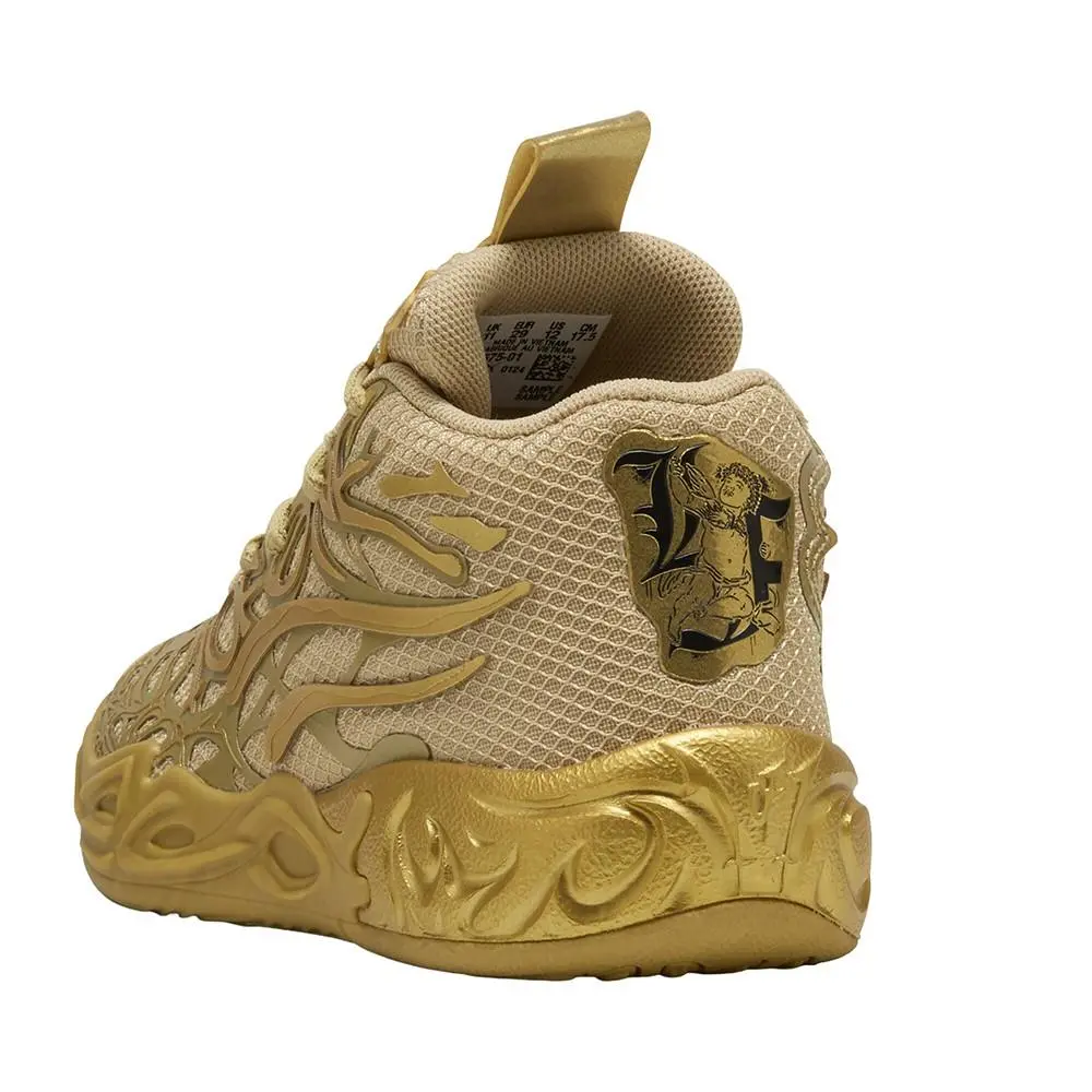 Puma shoes - PUMA  X Lamelo Ball Mb.04 Golden Basketball  Toddler - 31167501 - Gold (UPC: 197674563310) 5