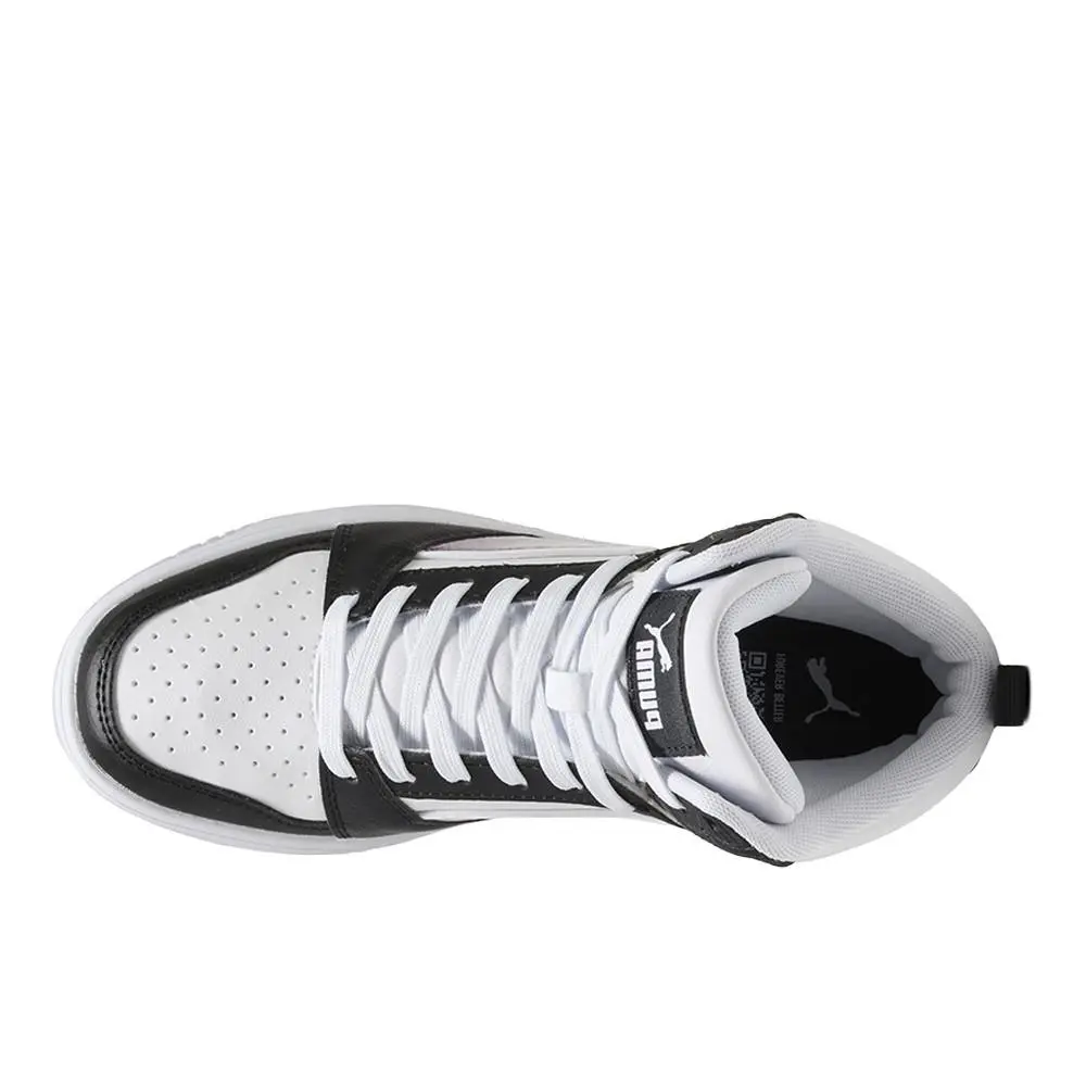 Puma shoes - PUMA Rebound V6 Mid Sequins Lace Up  Youth - 40578401 - Black, White (UPC: 198555737691) 2