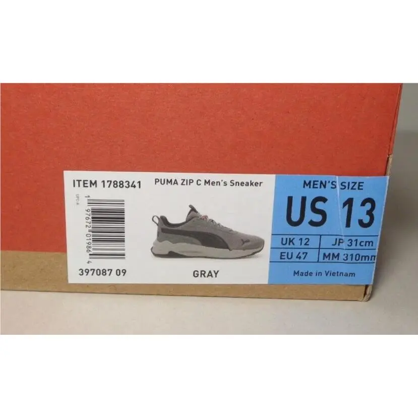 Puma shoes - PUMA ZIP C - ZIP - Gray/Black (UPC: 197672019864) 20