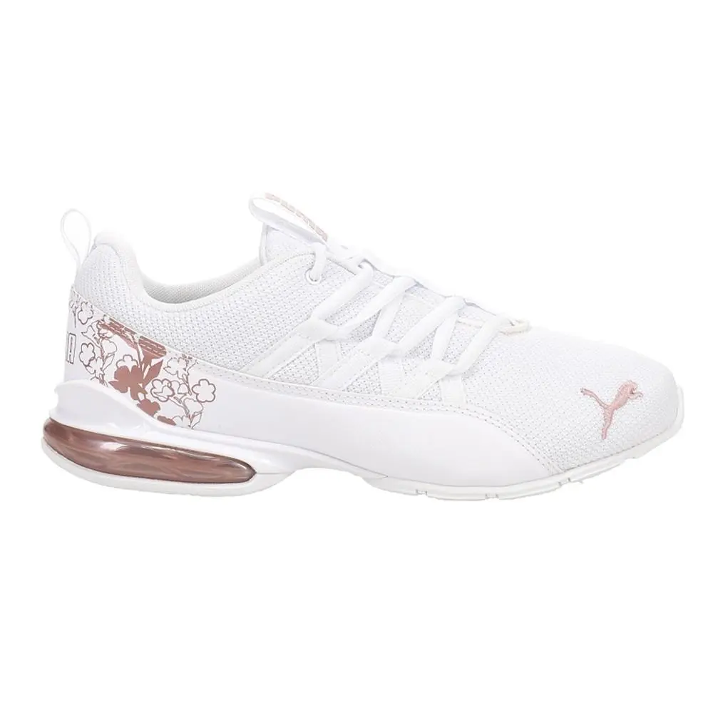 Puma Riaze Prowl Floral Wide Lace Up Womens Size 8 M Sneakers Casual Shoes 3112 - White