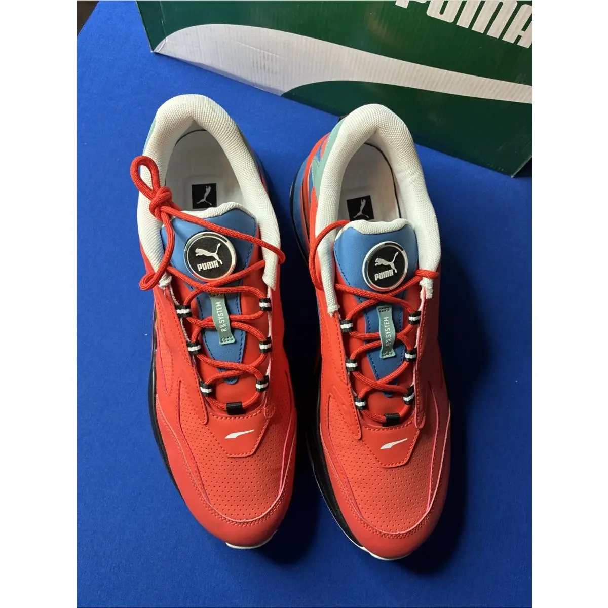 Puma shoes - PUMA RS-Fast FR - 385795-01 - Firelight/Blue/Black/Gold 1