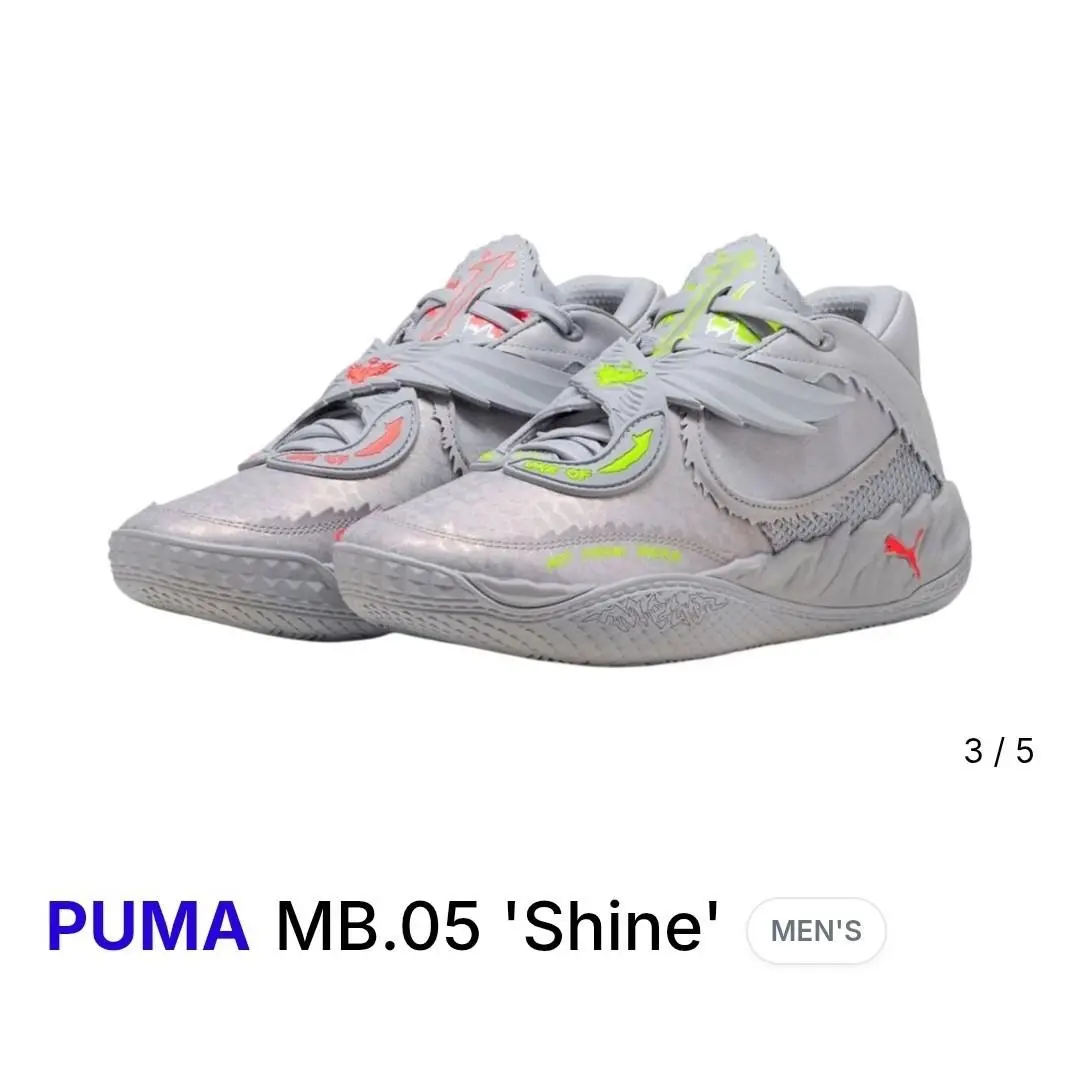 Puma shoes - PUMA MB 05 - 312480-01 - Silver 2