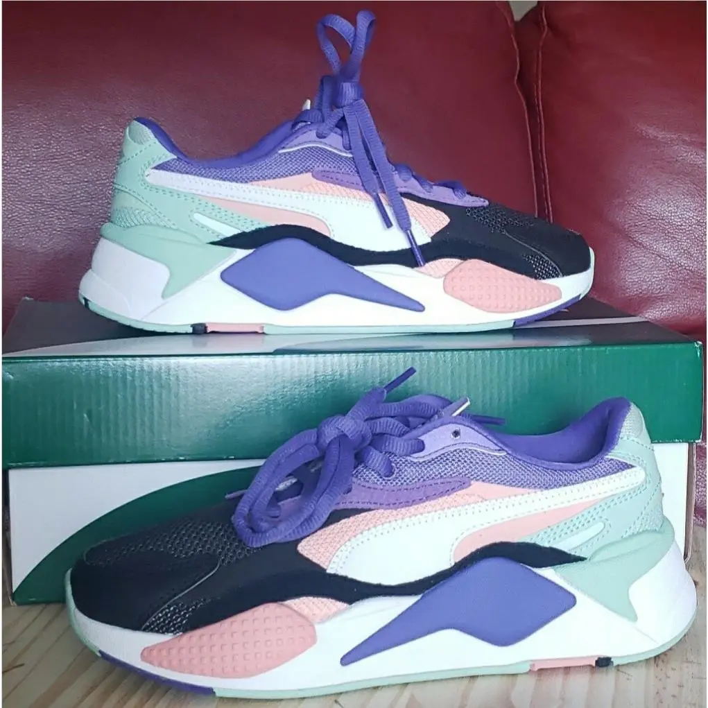 Womens Puma Rs-x³ Puzzle Purple Corallites/ White. Size 6