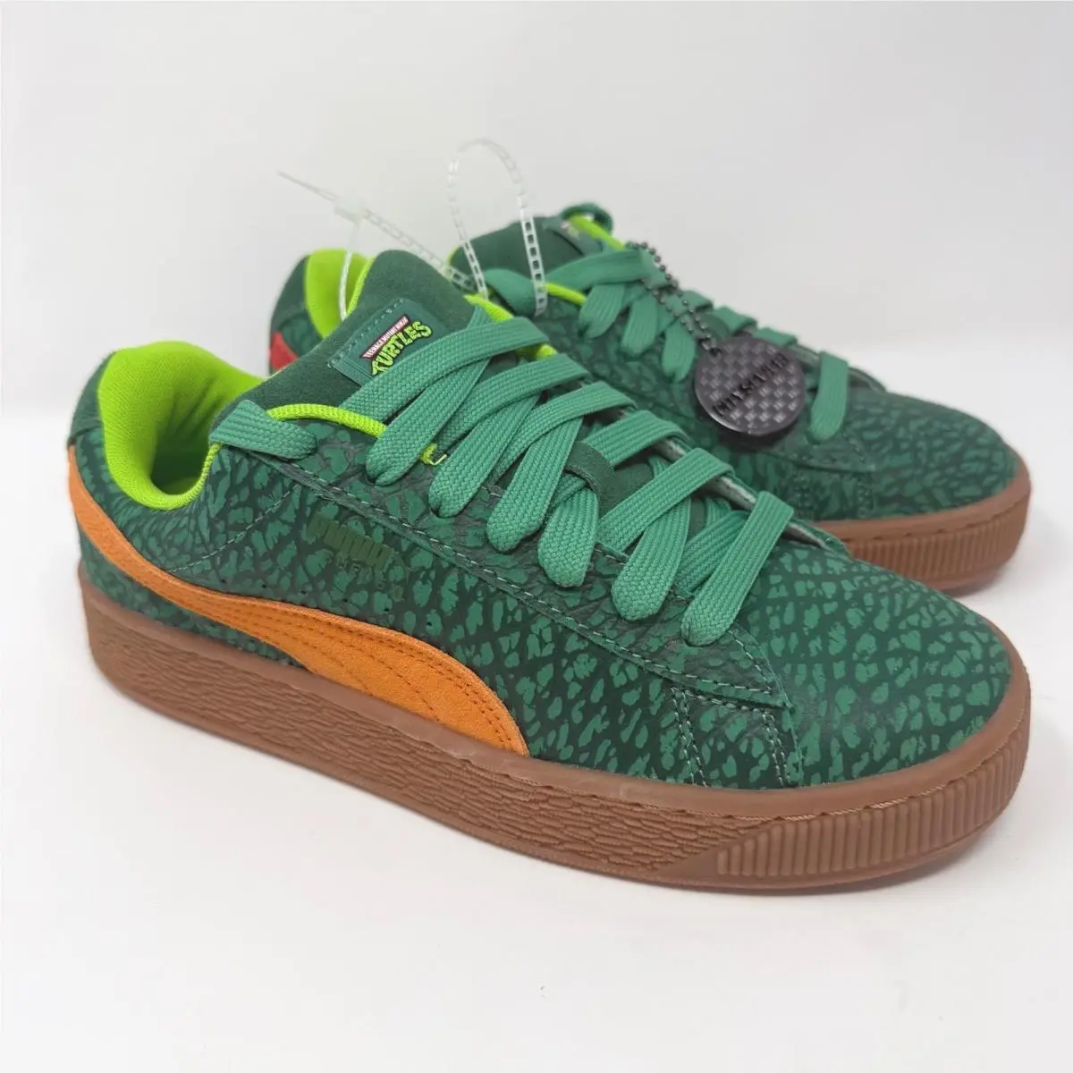 Puma Suede Tmnt Shell Sneakers Green Orange Purple Blue 401427-01 Mens 6.5
