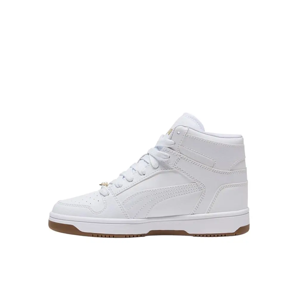 Puma shoes - PUMA Rebound Layup Rcl Bling Lace Up  Youth - 40519801 - White (UPC: 198555378955) 1