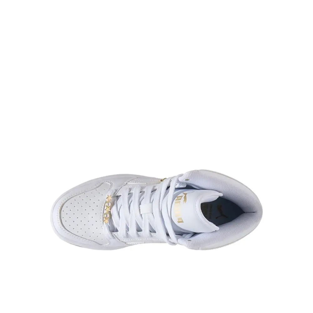 Puma shoes - PUMA Rebound Layup Rcl Bling Lace Up  Youth - 40519801 - White (UPC: 198555378955) 2