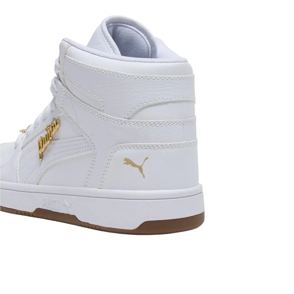 Puma shoes - PUMA Rebound Layup Rcl Bling Lace Up  Youth - 40519801 - White (UPC: 198555378955) 5