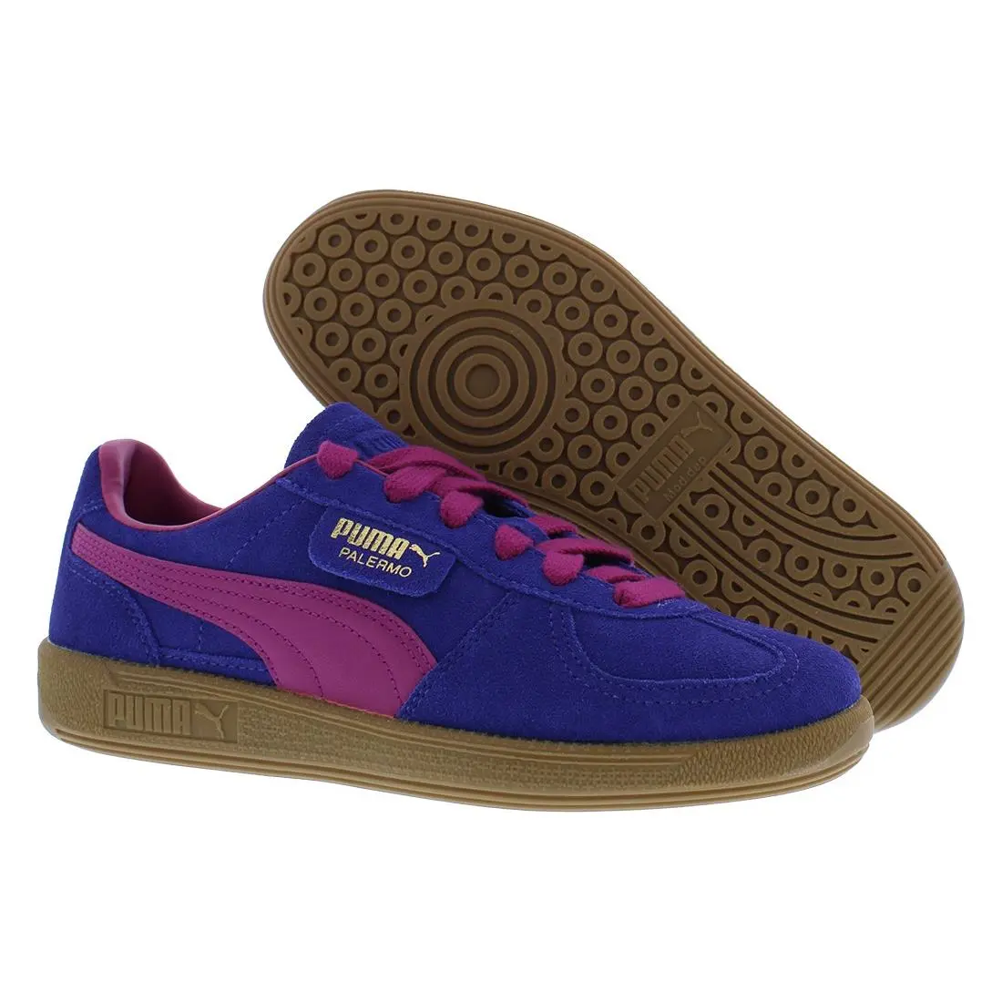 Puma Palermo Suede Womens Shoes Size 7.5 Color: Lapis Lazuli/magenta Gleam/gum