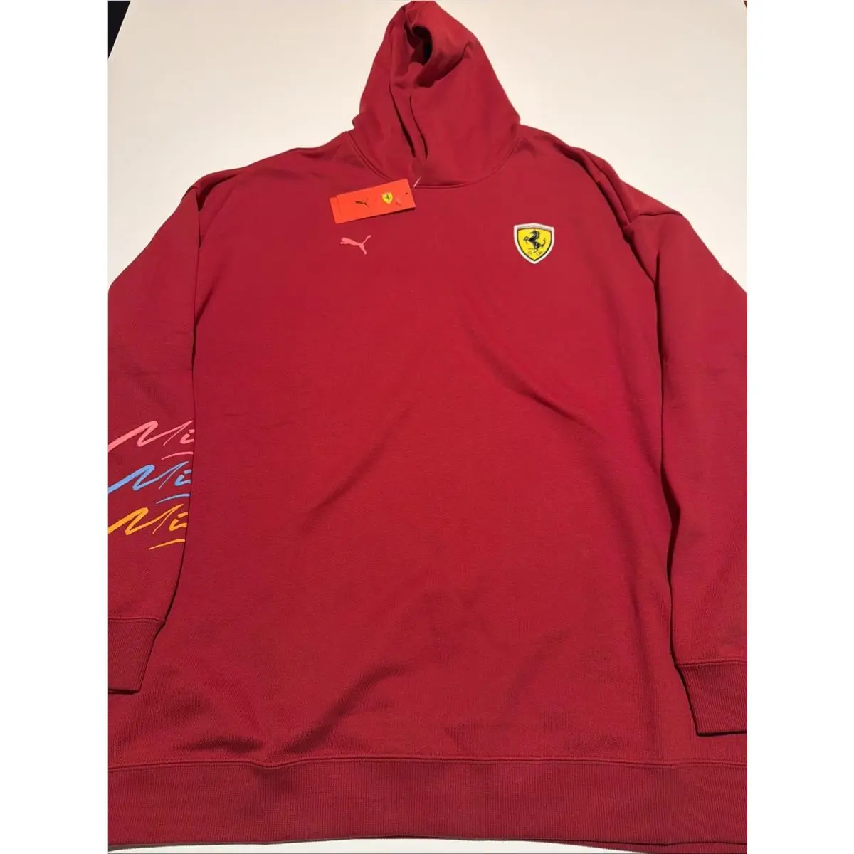 Puma Scuderia Ferrari Miami Limited Edition Men`s Graphic Hoodie Sz Xxl 633409