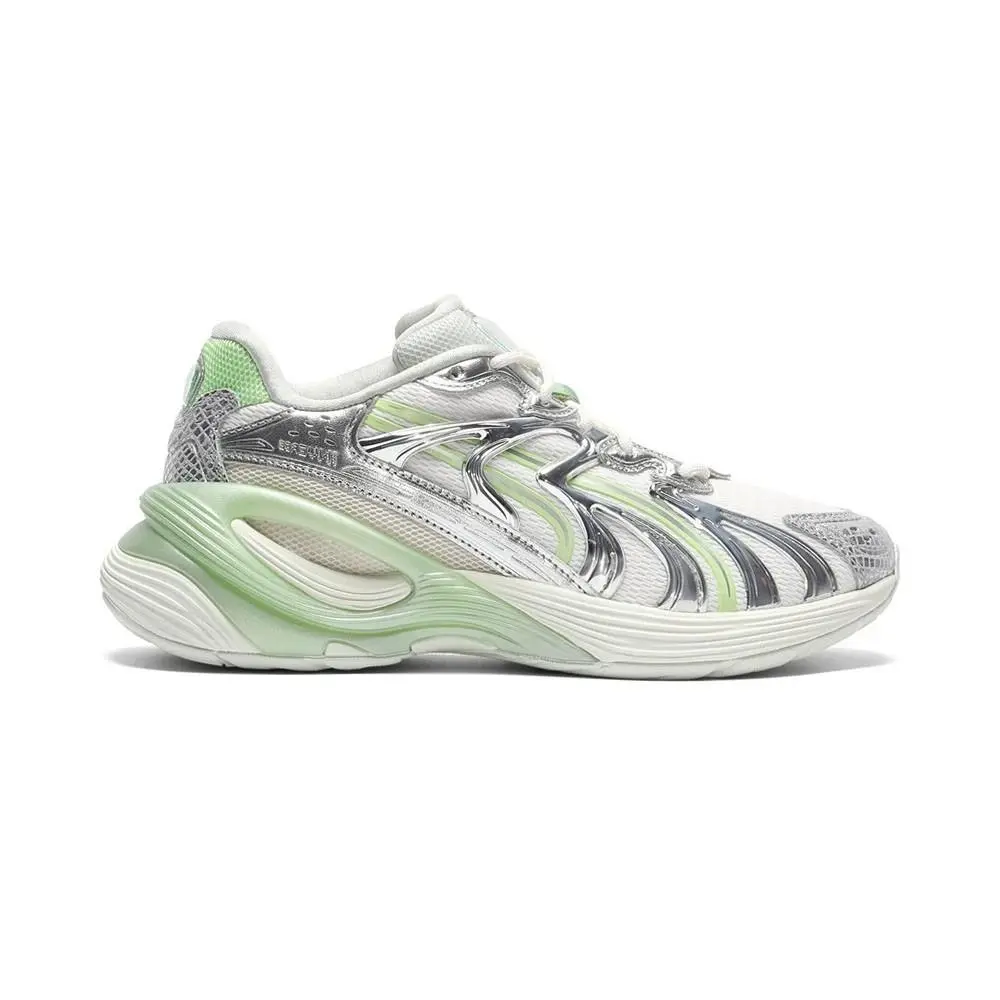 Puma Inverse Light Beam Lace Up Womens White Sneakers Casual Shoes Size 7.5