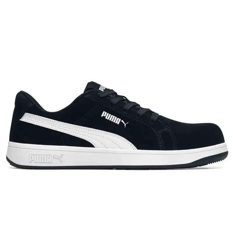 Puma Mens Composite Toe Work Shoes Black White Size 8 Safety Sneakers