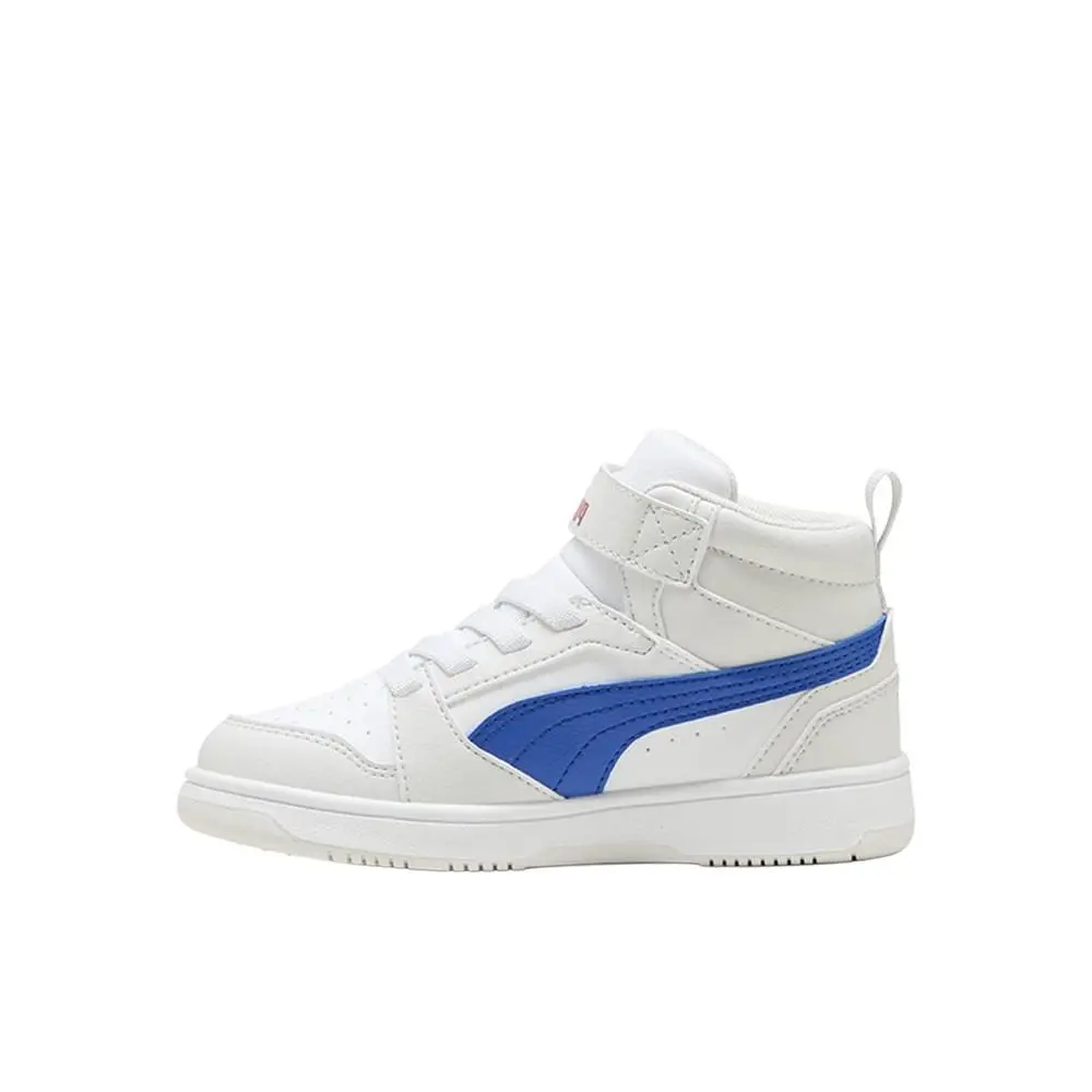 Puma shoes - PUMA Rebound V6 Mid High Top  Toddler - 39383224 - White (UPC: 197673848333) 1