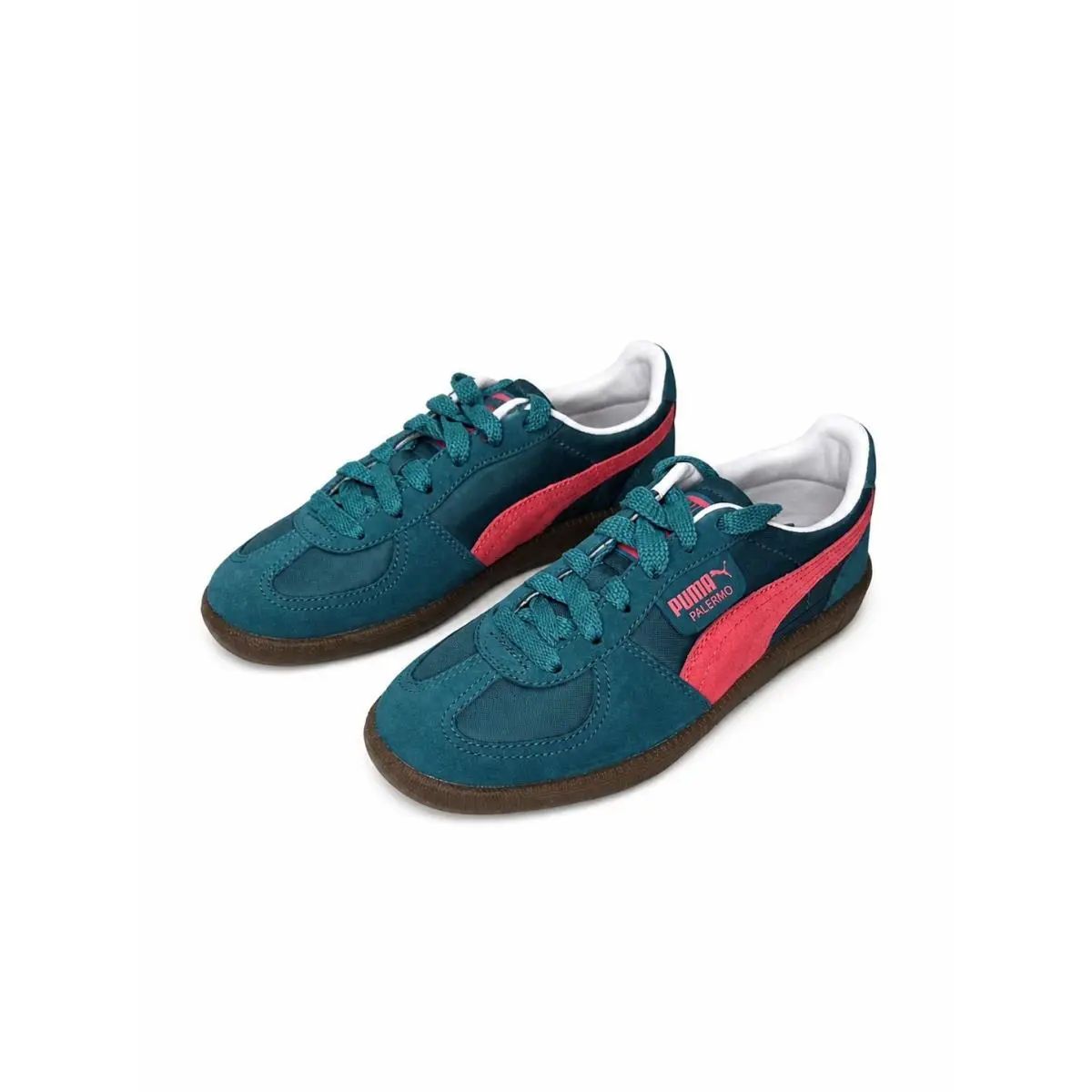 Palermo Play Paris Womens 7 Green Tart Cherry White Sneakers by Puma