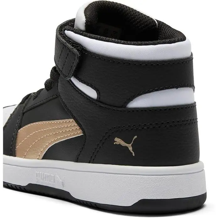 Puma shoes - Rebound Layup Mid Hook & Loop - Black / Gold / White (UPC: 197672688978) 3