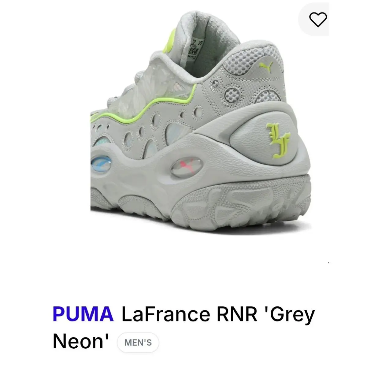 Puma shoes - PUMA LaFrancé RNNR - LaFrancé RNNR - 312271-01 - Gray 4