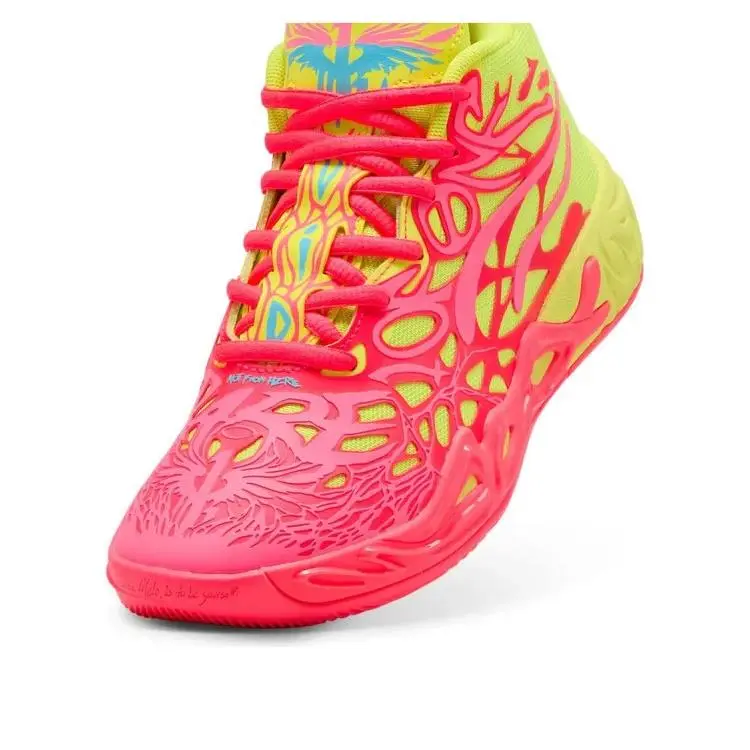 Puma shoes - PUMA MB 04 - 31053201 - Pink & Yellow/ Rose & Jaune 3