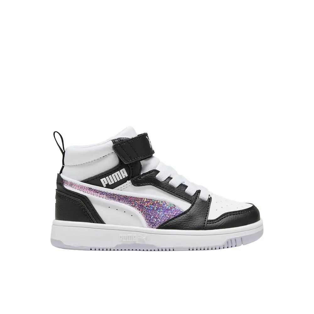 Puma Rebound V6 Sequins High Top Toddler Girls Size 10 M Sneakers Casual Shoes