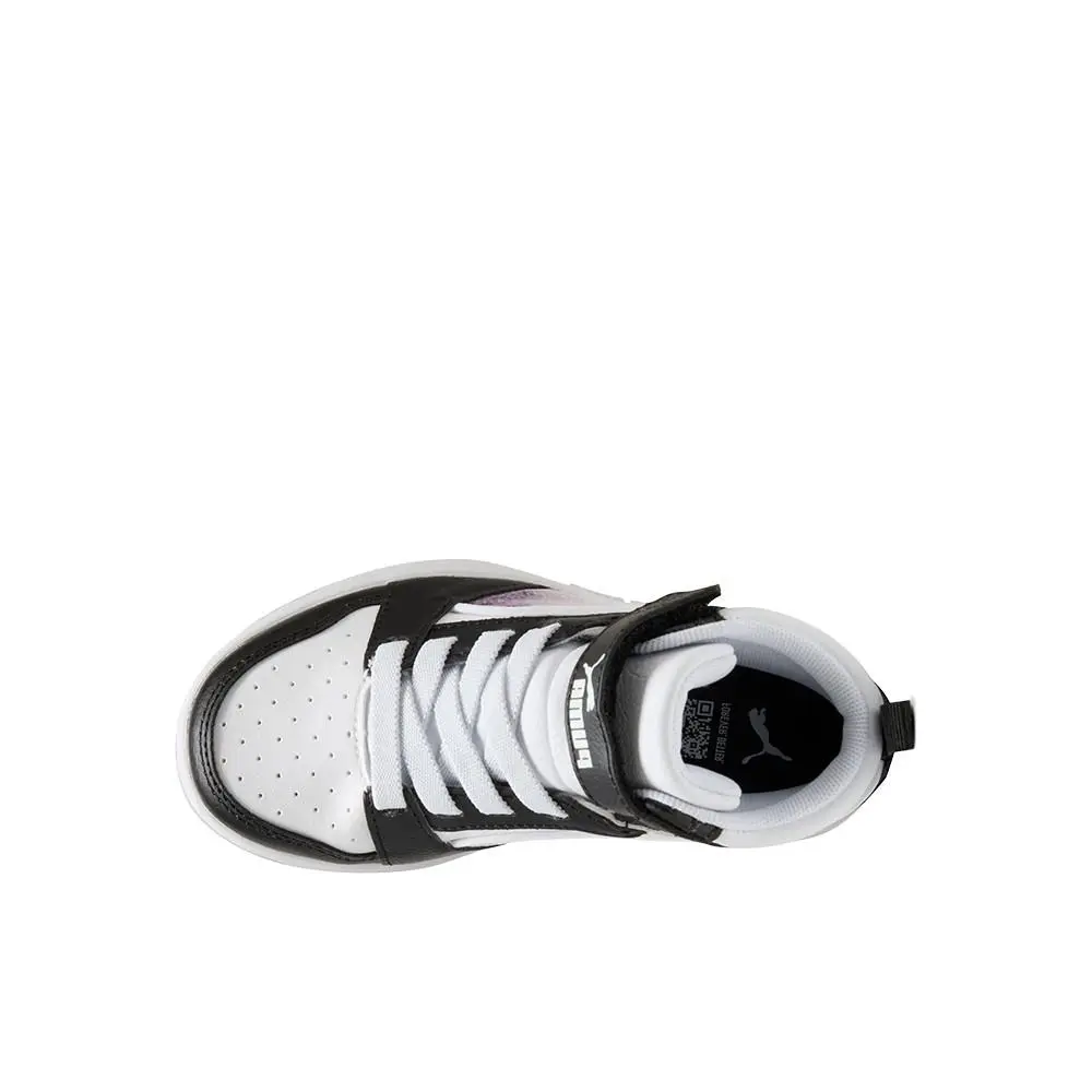 Puma shoes - PUMA Rebound V6 Sequins High Top  Toddler - 40578601 - White (UPC: 198555737981) 2